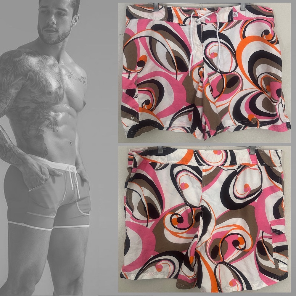 Kechika Swim Trunks 38-40" waist 5" inseam Gently worn No size tag 80% nylon